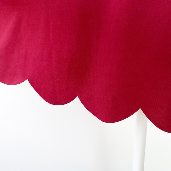 Lulus Scalloped Hem Skater Dress in Red Sz XS -NWT - Picture 5 of 8